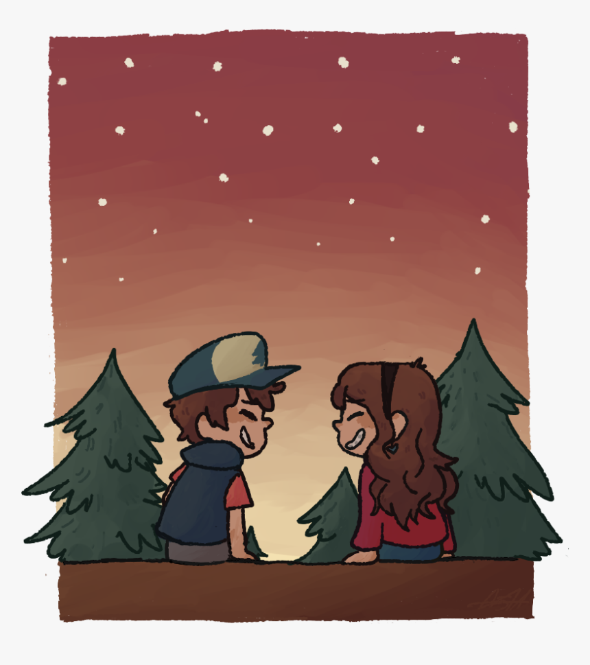 Gravity Falls, Dipper Pines, And Mabel Pines Image - Cartoon, HD Png Download, Free Download