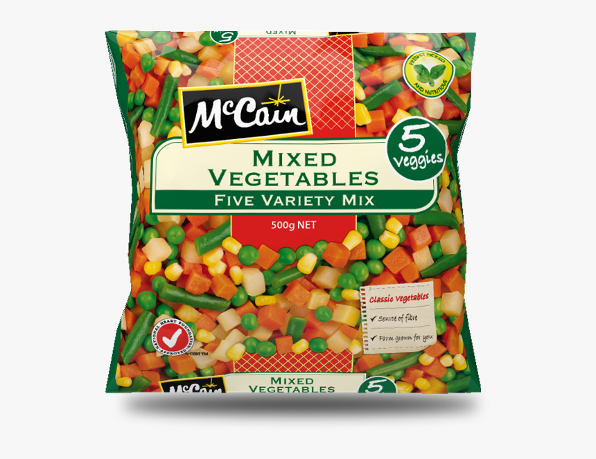 Mccain Mixed Vegetables 6x2kg [each] - Mccain Frozen Mix Vegetable, HD Png Download, Free Download