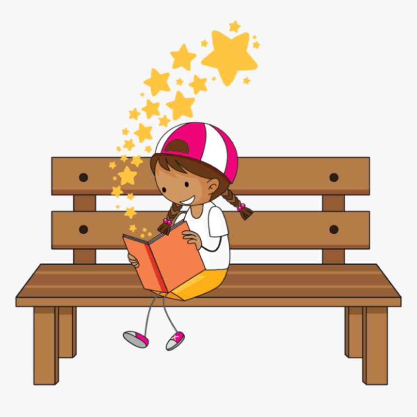 Girl Reading 26 - Cartoon, HD Png Download, Free Download