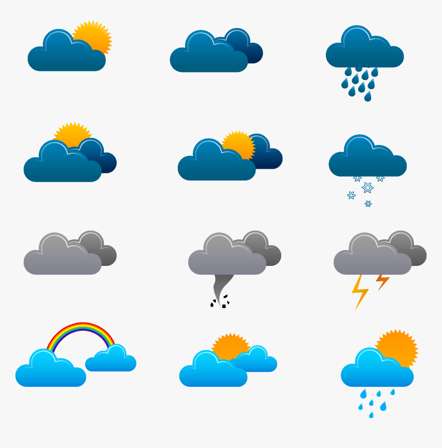 Download Forecasting Weather Forecast Icon Free Photo - Weather Icons Set Png, Transparent Png, Free Download