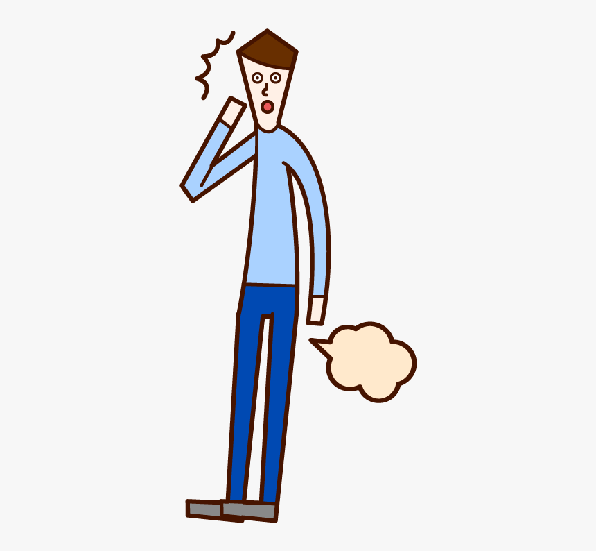 Illustration Of A Man Whohast A Fart - Man, HD Png Download, Free Download