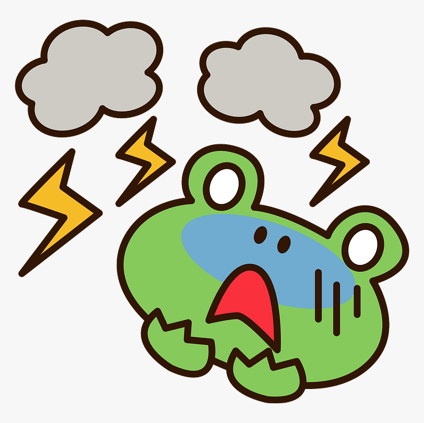 Lightning Thunder Frog Clipart - Lightning, HD Png Download, Free Download