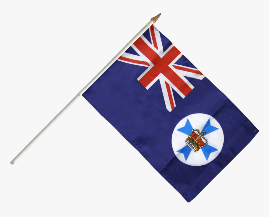 Australia Queensland Hand Waving Flag - Old Hong Kong Flag Gif, HD Png Download, Free Download