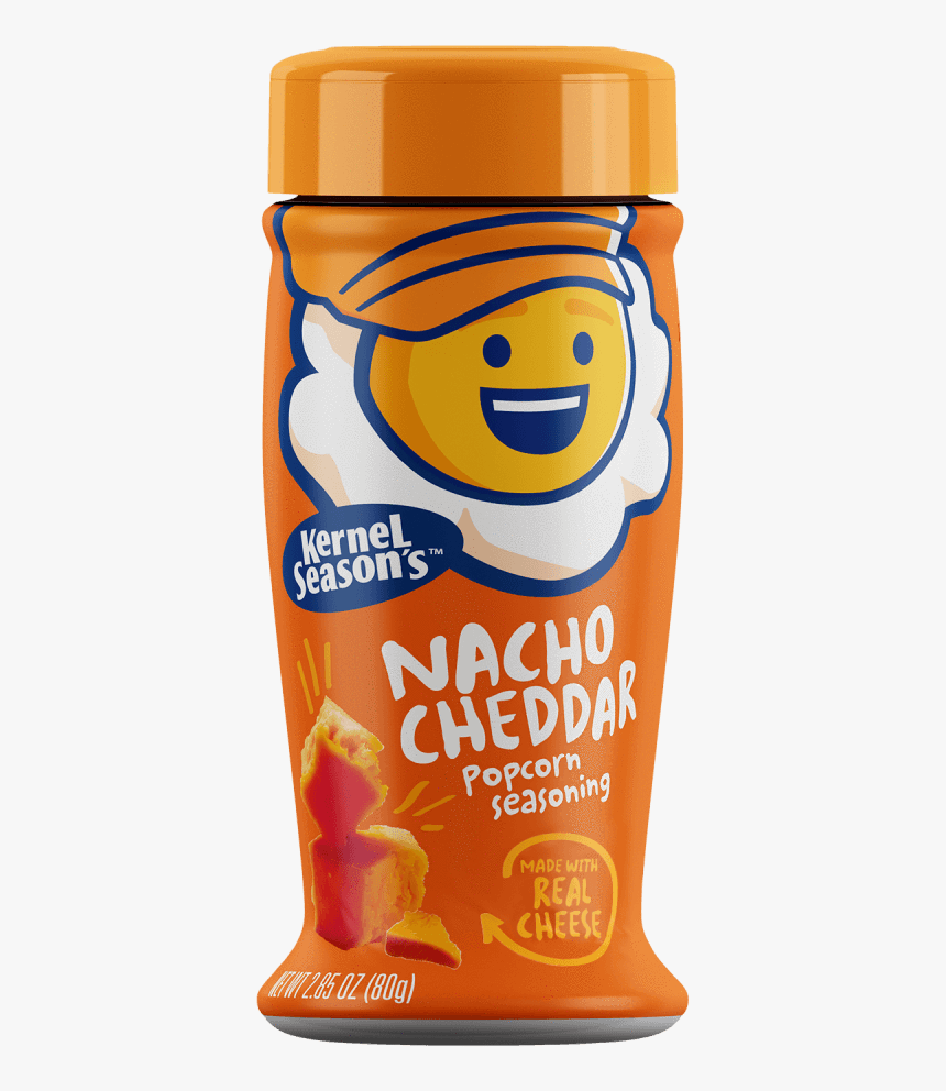 Popcorn Seasoning Nacho Cheddar 80g - Kernel Seasoning Popcorn Png, Transparent Png, Free Download