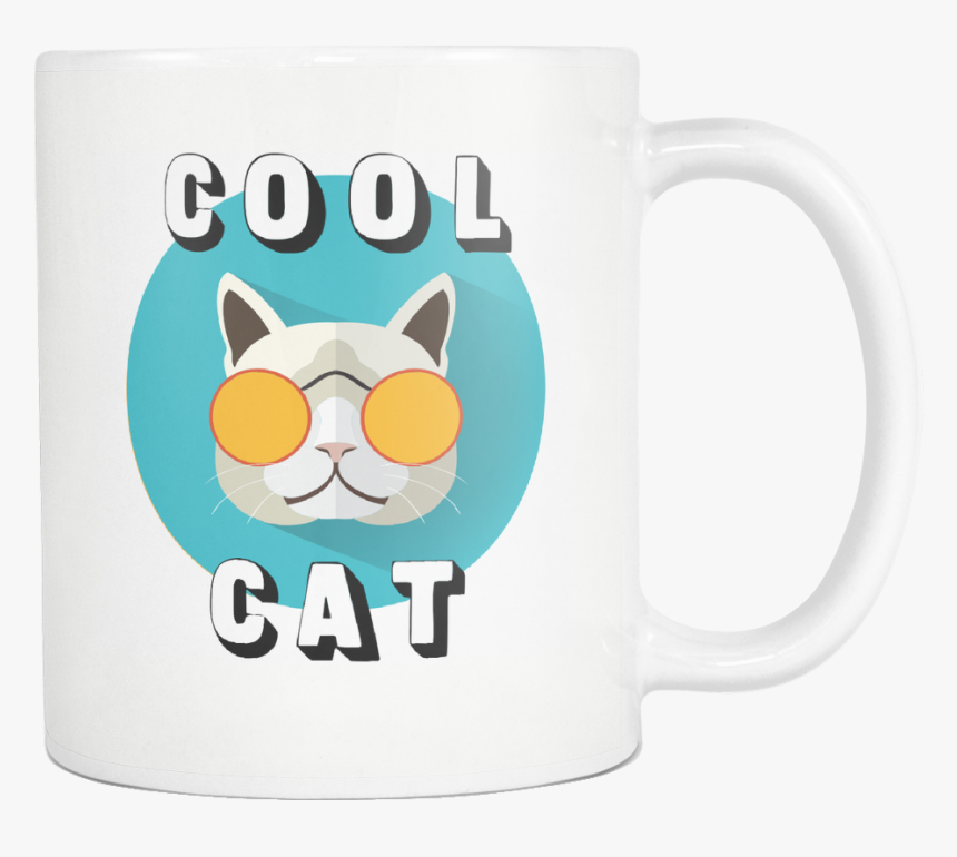 Cool Cat Mug - Coffee Cup, HD Png Download, Free Download