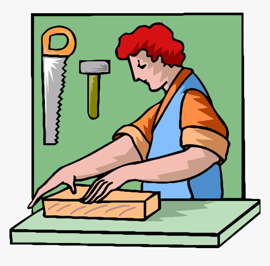 Worker Carpanter Clipart Png - Clipart Carpenter, Transparent Png, Free Download