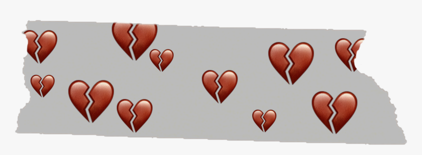 #freetoedit #scotch #tape #heart #broken #heartbroken - Heart, HD Png Download, Free Download