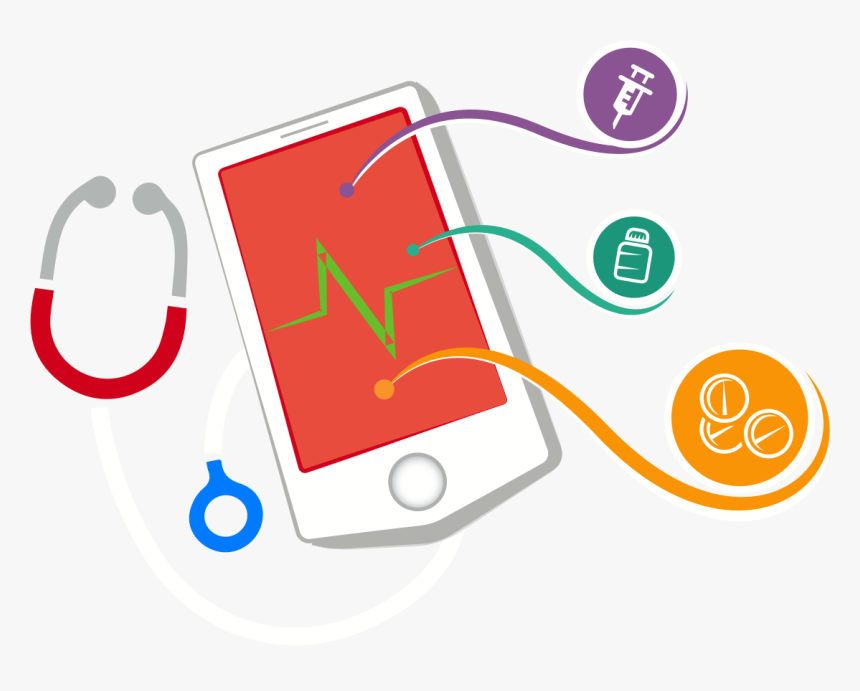 Healthcare Mobile And Web Application Development And - Mobile Phone, HD Png Download, Free Download