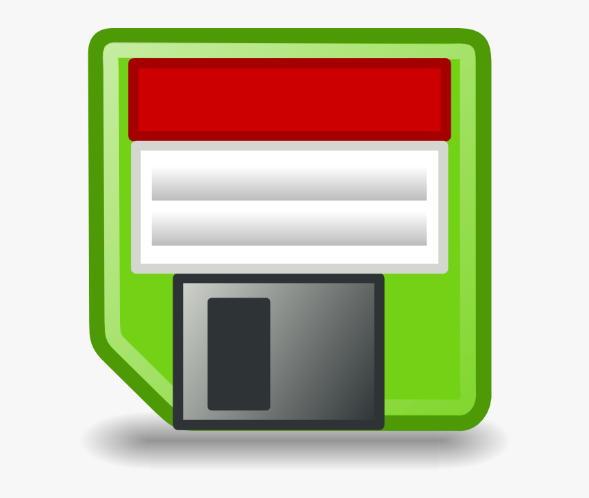 Icon Floppy Disc Green, HD Png Download, Free Download