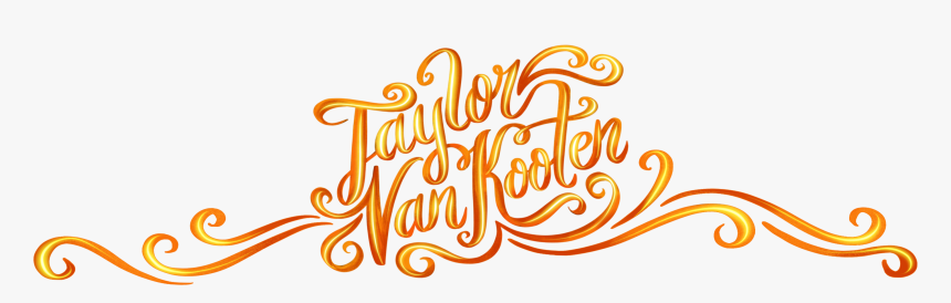 Taylor Van Kooten - Calligraphy, HD Png Download, Free Download