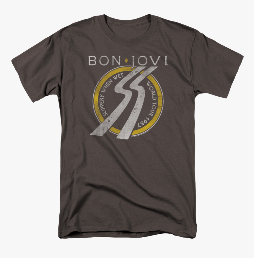 Slippery When Wet Bon Jovi T-shirt, HD Png Download, Free Download