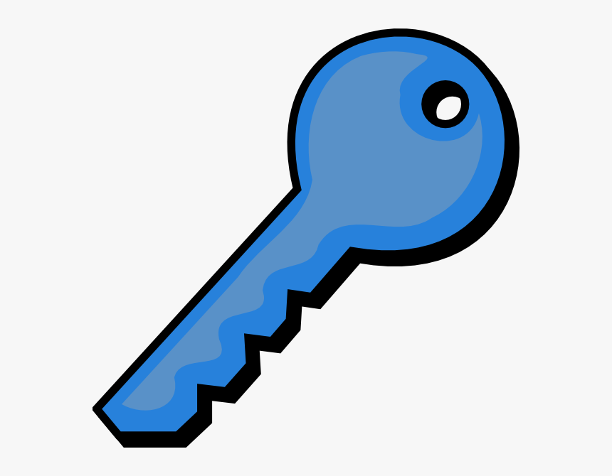 Blue Key Svg Clip Arts - Key Clip Art, HD Png Download, Free Download