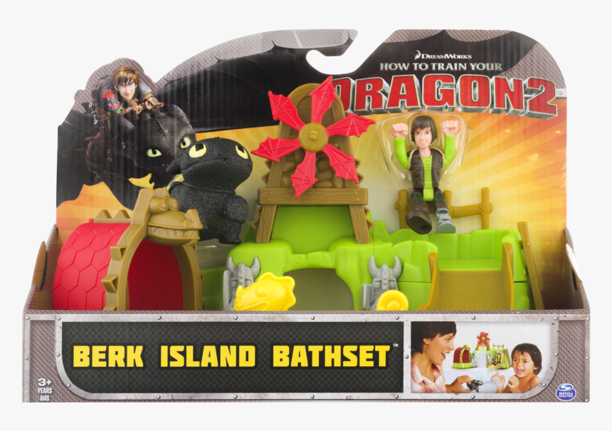 Dreamworks How To Train Your Dragon 2 Berk Island Bath - Action Figure, HD Png Download, Free Download