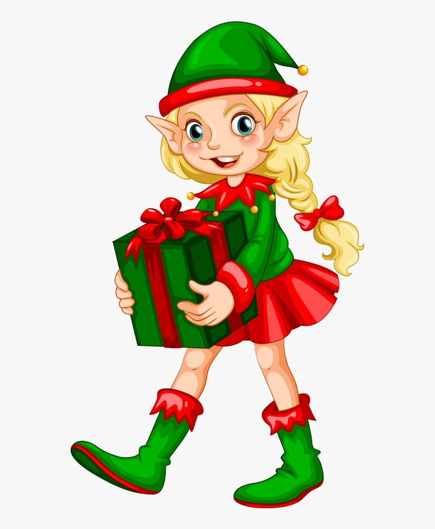 Gifs Tubes De Natal - Christmas Elf Clipart Free, HD Png Download - kindpng