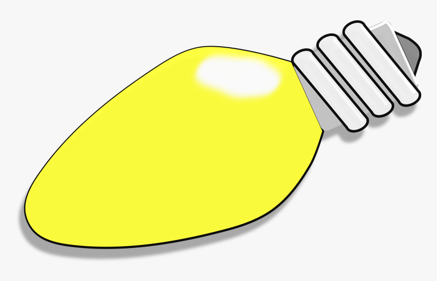 Transparent Christmas Light Clip Art - Yellow Christmas Light Bulbs, HD Png Download, Free Download