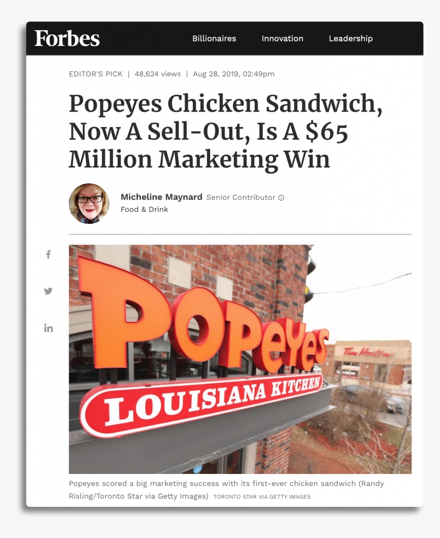 Popeyes 4 S Wicked Good Deal, HD Png Download, Free Download