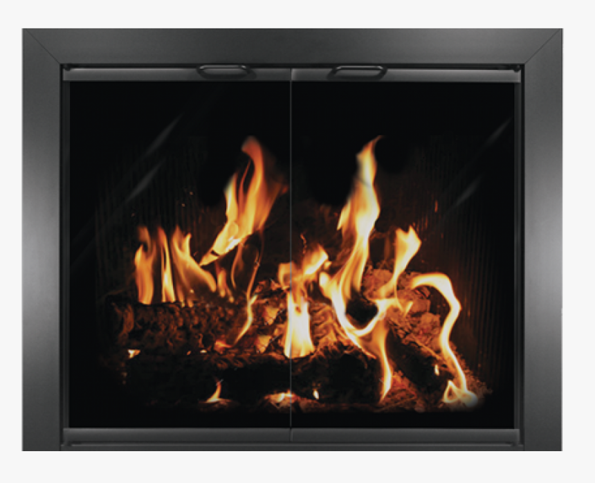 Fireplace Png - More Views - Heatilator Gas Fireplace W Bifold Doors, Transparent Png, Free Download