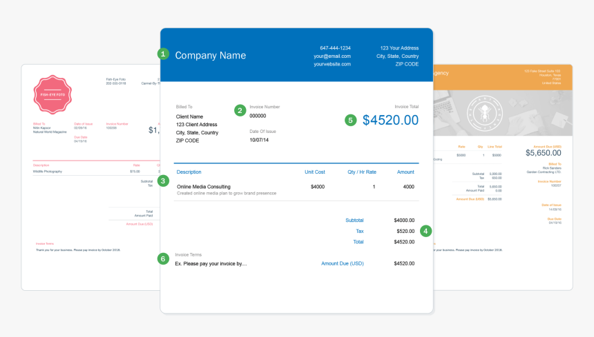 Format Of An Invoice - Invoice, HD Png Download, Free Download