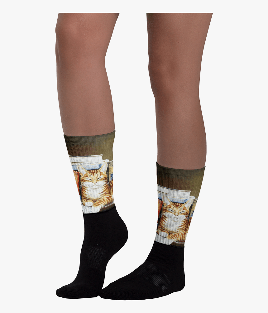 Cool Cat Black Foot Socks - Sock, HD Png Download, Free Download