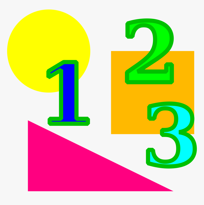 Mathematics Number Multiplication Mathematical Problem - Maths Shapes And Numbers, HD Png Download, Free Download