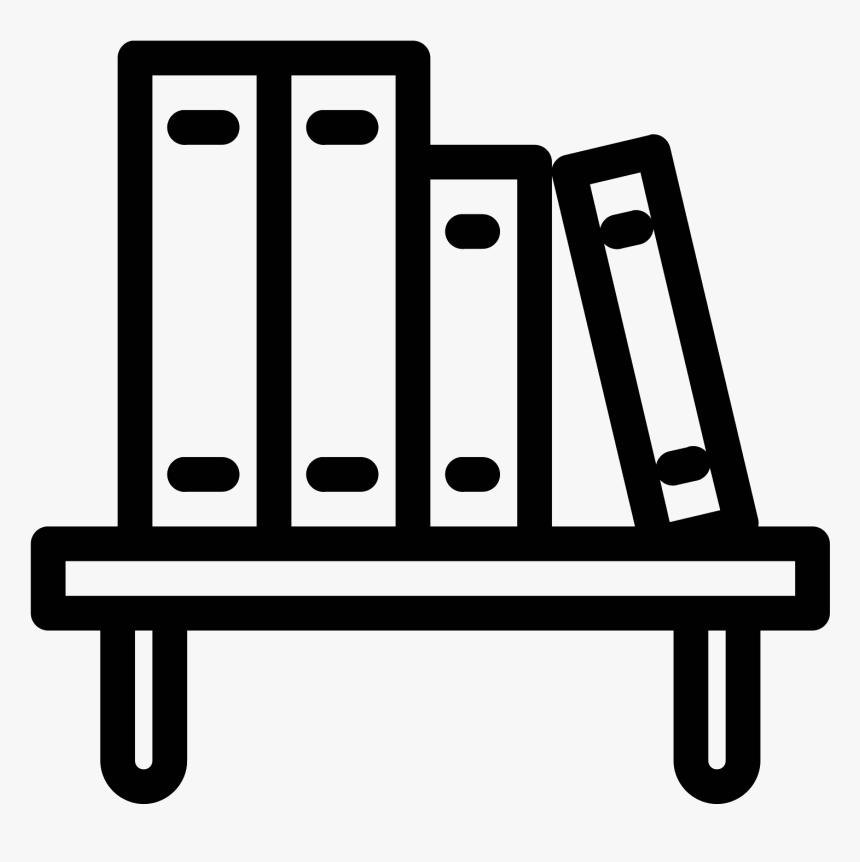 Jpg Library Library Book Shelf Icon Free Download Png Bookshelf Clipart Black And White Transparent Png Kindpng