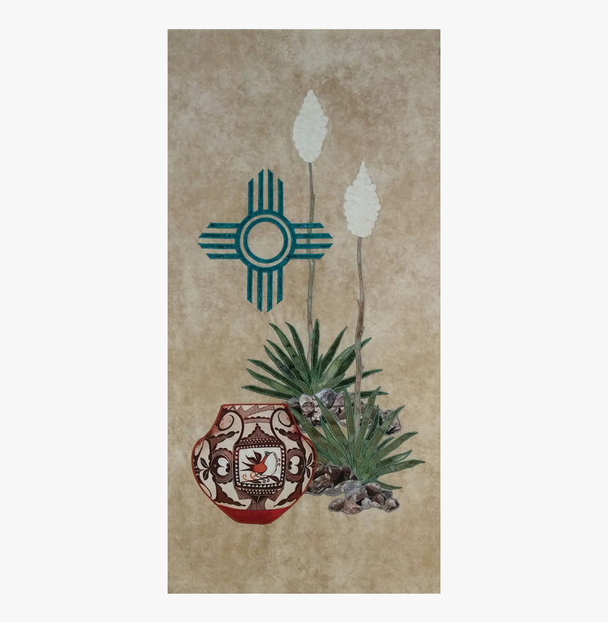 New Mexico Zia, Pottery & Yucca - Craft, HD Png Download, Free Download