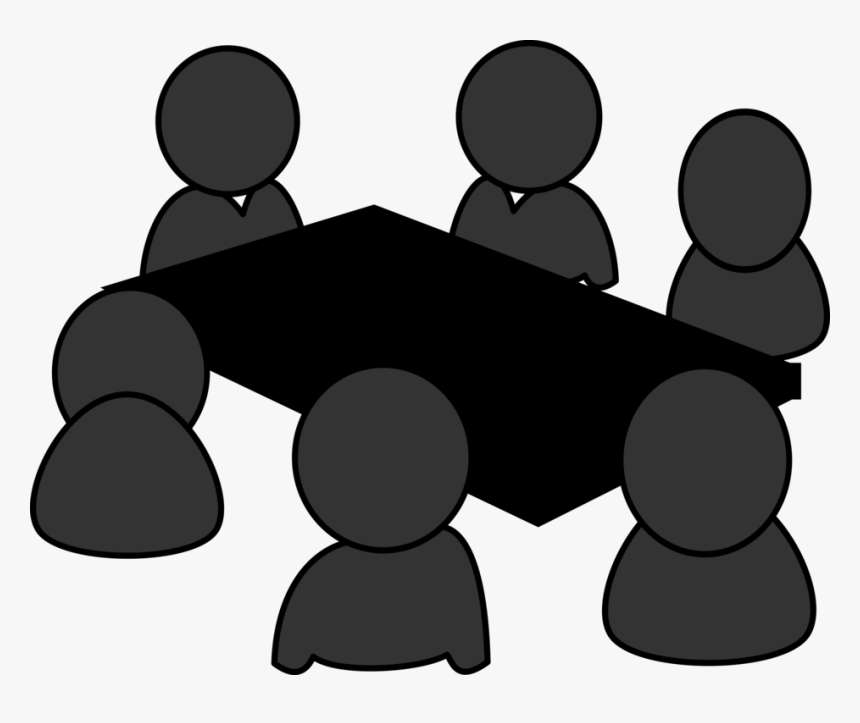 Human - Meeting Clipart Black Png, Transparent Png, Free Download