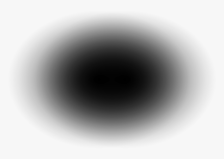 Black Circle Fade Png - Black Shadow Transparent Background, Png