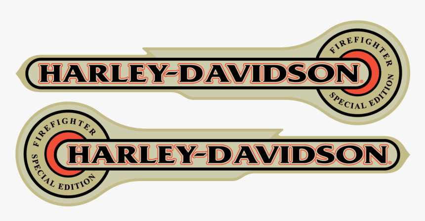 Harley Davidson Firefighter Special Edition Tank Emblems - Label, HD Png Download, Free Download