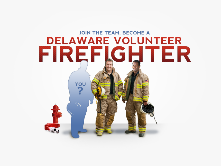 Delaware Volunteer Firefighters - Crew, HD Png Download, Free Download