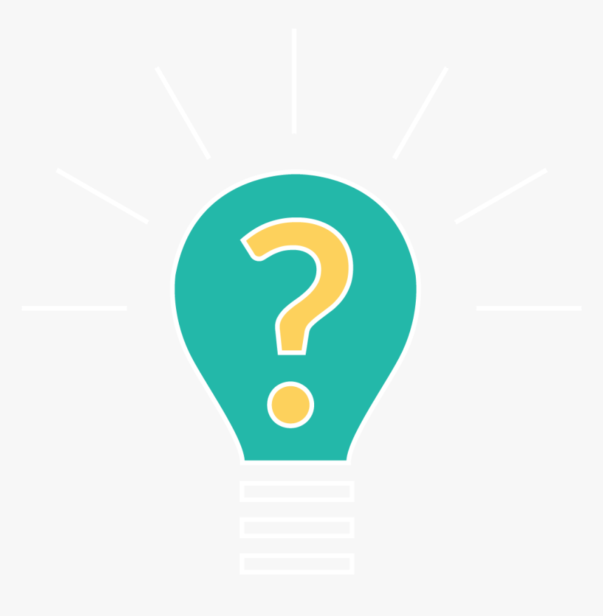 Lightbulb With Question Mark - Illustration, HD Png Download, Free Download