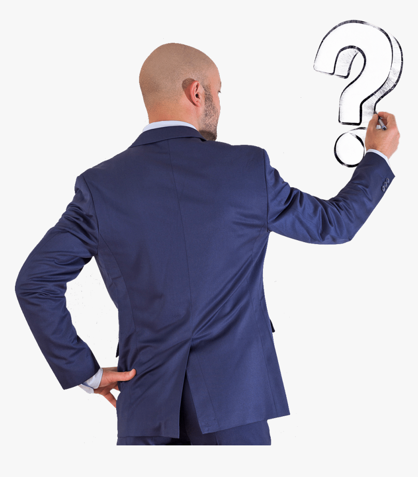 Businessman Drawing Question Mark, Isolated On Transparent - Gentleman, HD Png Download, Free Download