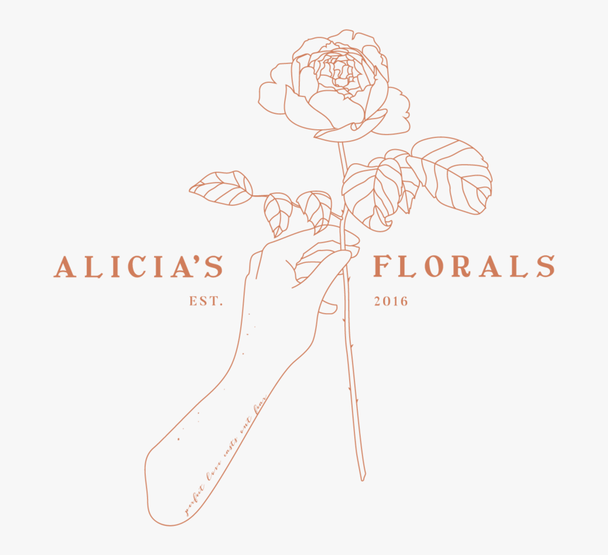 Alicia"s Florals Logo Package Aug2018 Alt Colour2 - Sketch, HD Png Download, Free Download