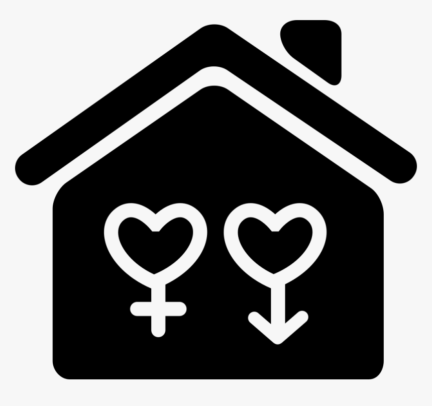 Home Symbol With Gender Signs Variant Of Hearts Shape - Symbol, HD Png Download, Free Download