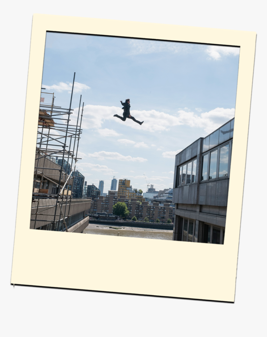 Tom Cruise Stunts Mission Impossible Fallout, Hd Png - Mission Impossible Fallout Jump, Transparent Png, Free Download