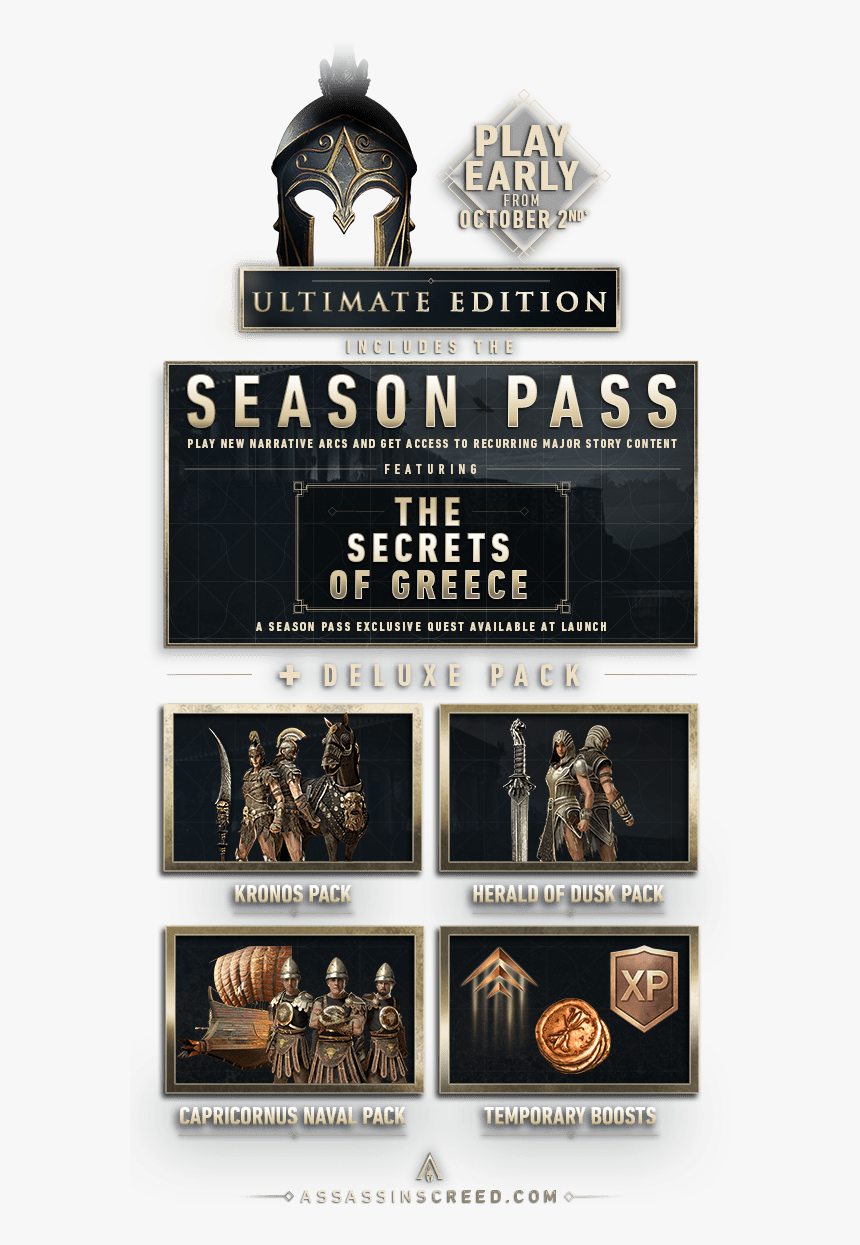 Assassins Creed Ultimate - Assassin's Creed Odyssey Ultimate Edition Logo Png, Transparent Png, Free Download