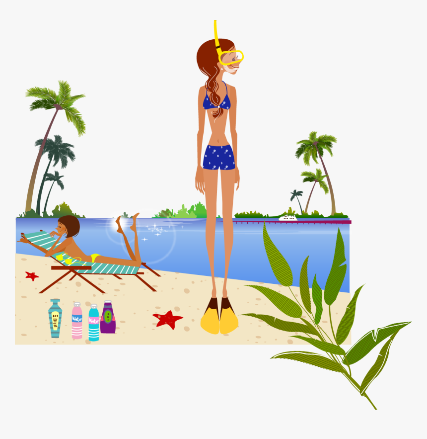 Resort Clipart Luau - Illustration, HD Png Download, Free Download