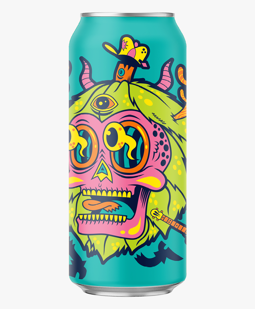 Image 2 Of Liquid Art Fest Monster On Beer Can - Illustration, HD Png ...