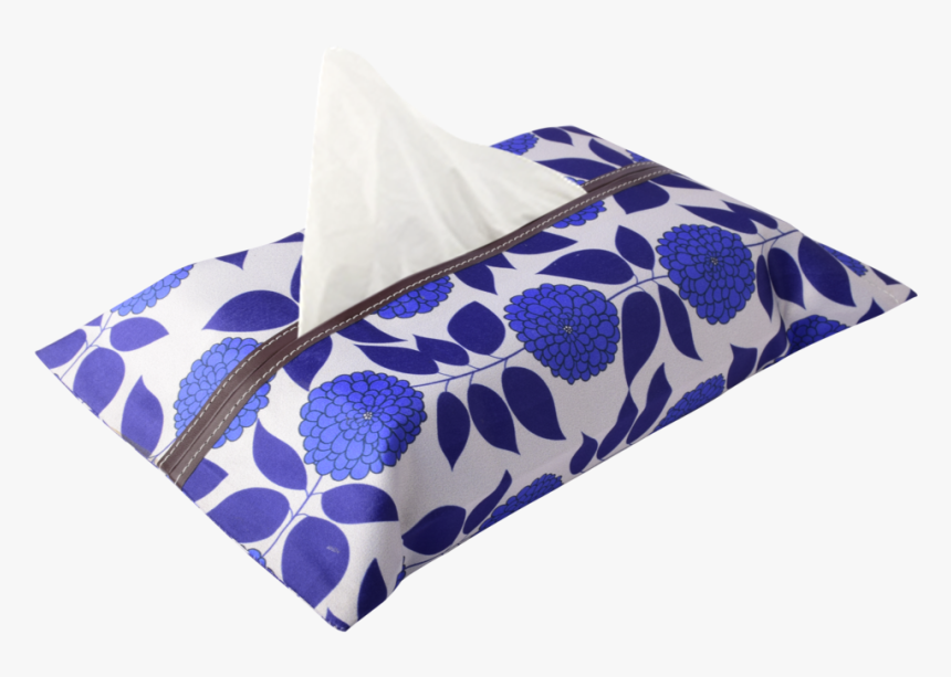 Blue Flower Tissue Box Cover - Facial Tissue, HD Png Download, Free Download