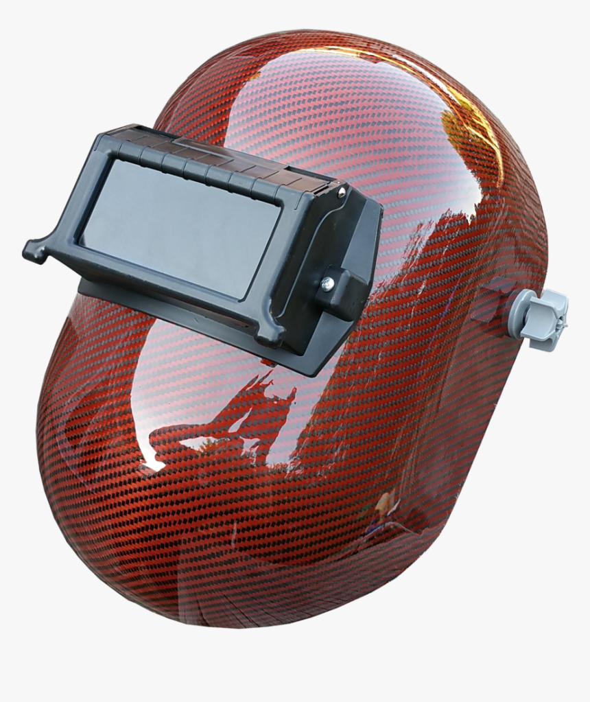 Orange Carbon Fiber Png - Carbon Fiber Hard Hat And Welding Hood, Transparent Png, Free Download