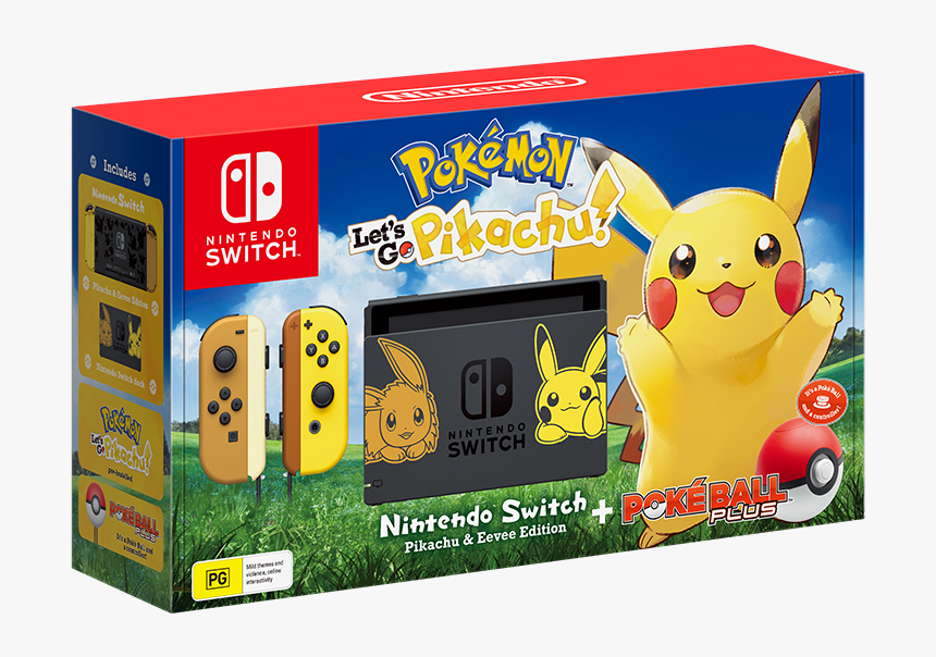 Nintendo Switch Let's Go Pikachu, HD Png Download, Free Download