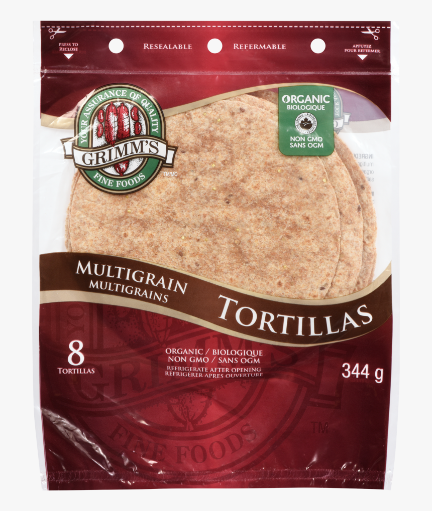 Grimm"s Organic Multigrain Tortillas, Non Gmo - Whole Grain, HD Png Download, Free Download