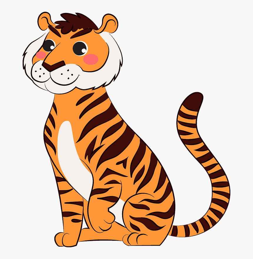 Год тигра детям. Тигр мультяшный. Тигренок мультяшный. Тигренок клипарт. Тигр рисунок для детей.