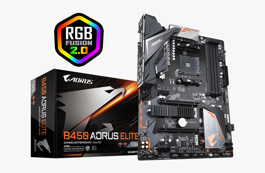 Gigabyte B450 Aorus Elite, HD Png Download, Free Download