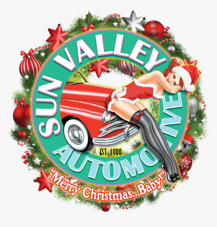 Sun Valley Christmas Pinup Go Sml - Merry Christmas Pin Up, HD Png Download, Free Download