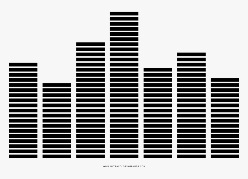 Equalizer Coloring Page - Monochrome, HD Png Download, Free Download