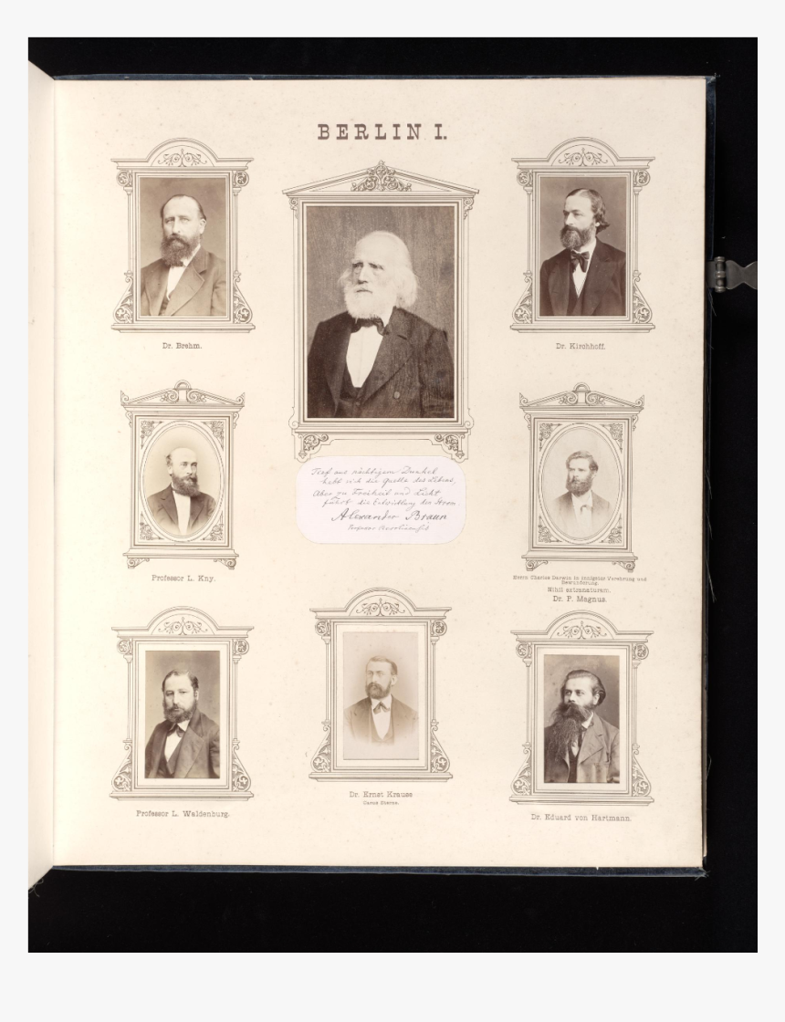 Plate 07 Photograph Album Of German And Austrian Scientists - Picture Frame, HD Png Download, Free Download