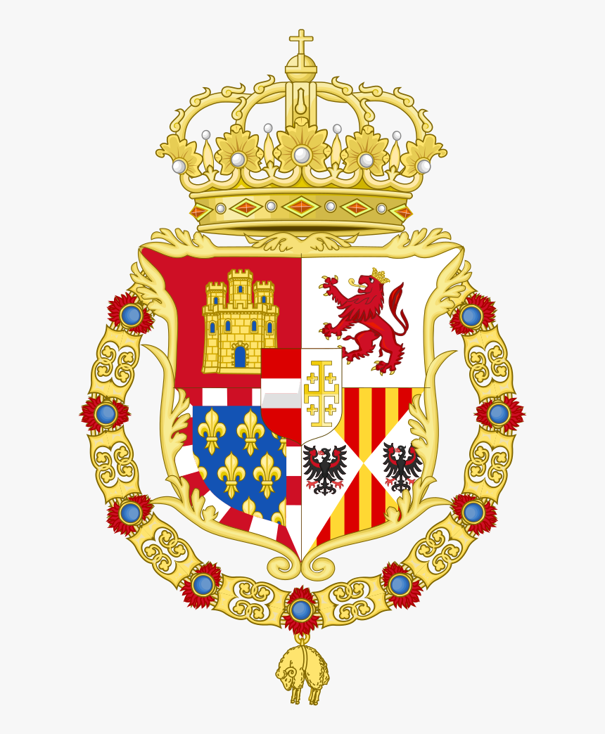 Lesser Coat Of Arms Of Charles V Of Naples And Iii, HD Png Download, Free Download