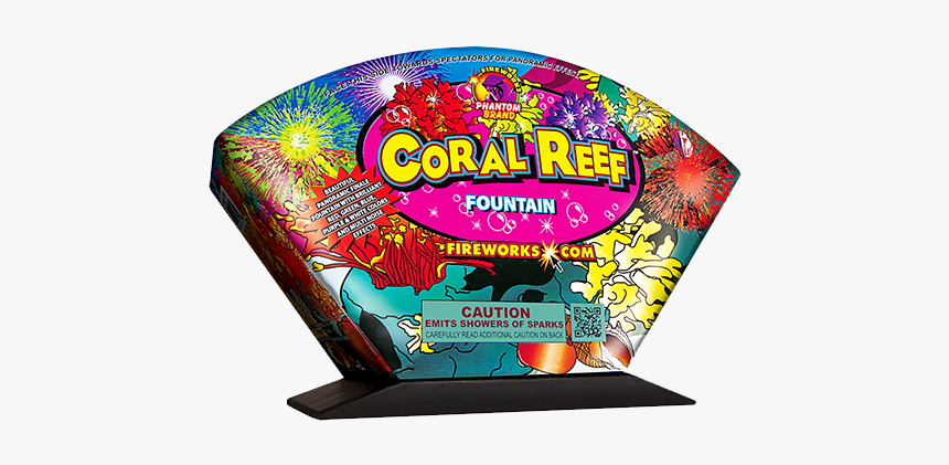 Fireworks Fountains Coral Reef - Illustration, HD Png Download, Free Download