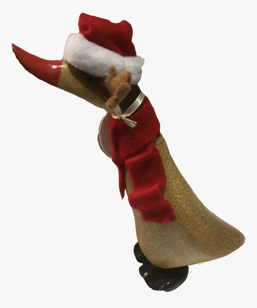 Eddie- Wooden Duck Dressed As Christmas Deer - Christmas Stocking, HD Png Download, Free Download